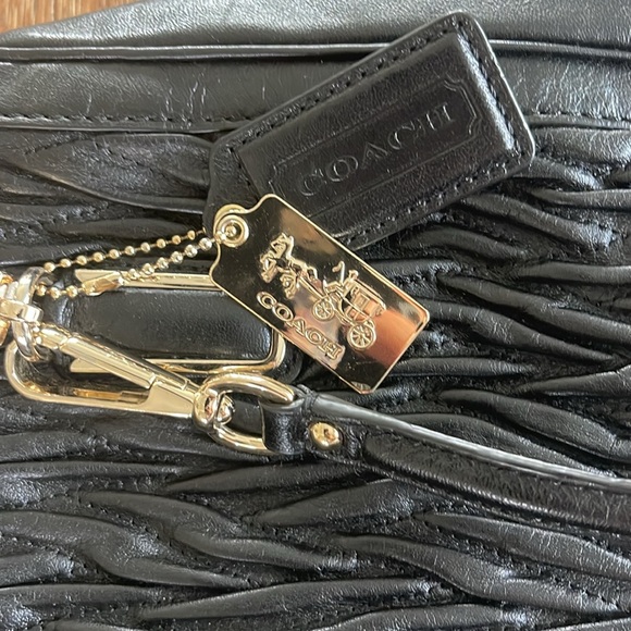 Coach Madison Madeline Gathered Twist Leather Satchel Shoulder Handbag - Picture 2 of 7